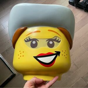 Lego Yellow Smiley Face Cowboy Halloween costume head